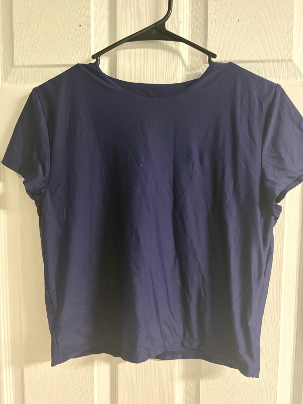 wild fable Navy Short-Sleeve Crop Top